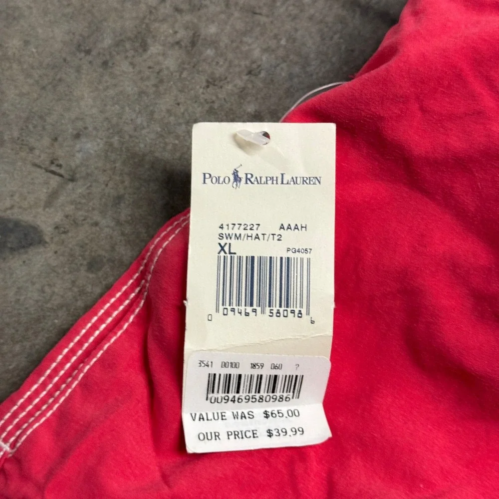 Polo‎ Ralph Lauren Mens XL Pink Swim Trunks Board Shorts Contrast Stitch NWT